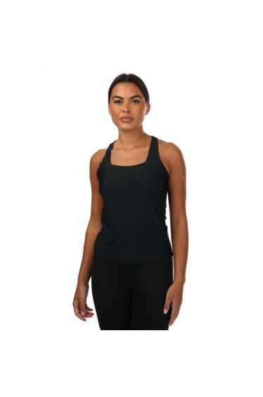 Black Slinky Round Neck Sleeveless Crop Top