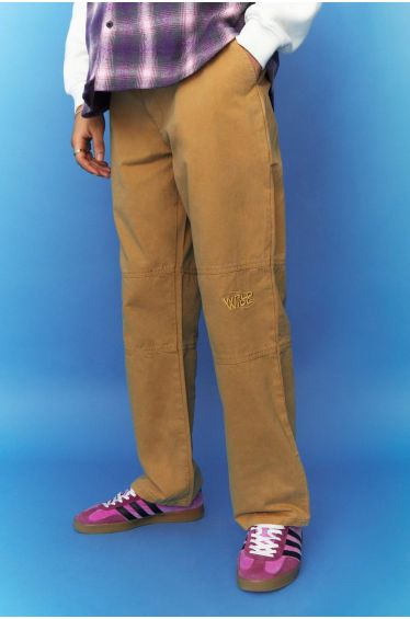 Baggy Multi Pocket Acid Wash Cord Cargo Trouser