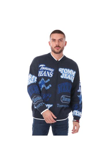 Men's Nfl Oversized Melton Multi Badge Bomber Jacket