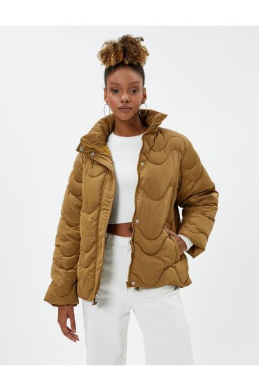 Ash Peached Oversized Belted Maxi Puffer Coat