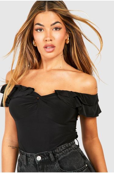 Begaline Plunge Corset Detail Top