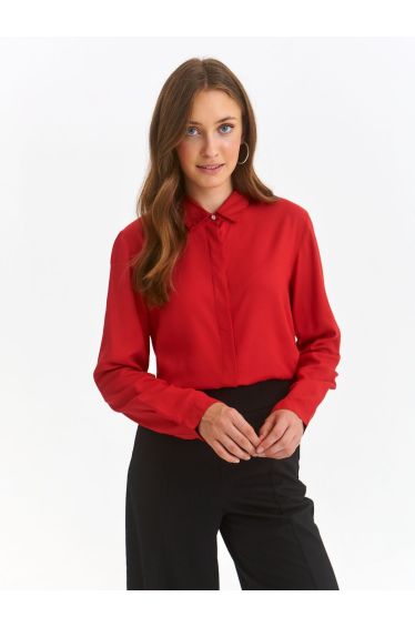 Dobby Mesh Ruched Cup Detail Blouse