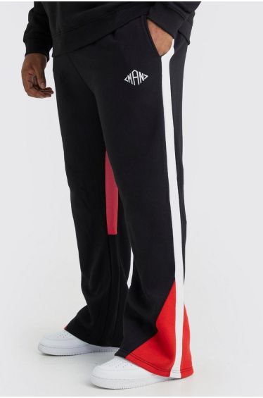 Slim Stacked Flare Star Print Gusset Jogger