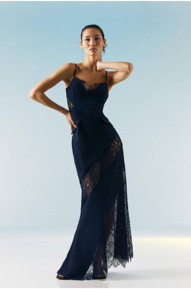 AURELIA Strappy Backless Maxi Dress (Black Silk Crepe)