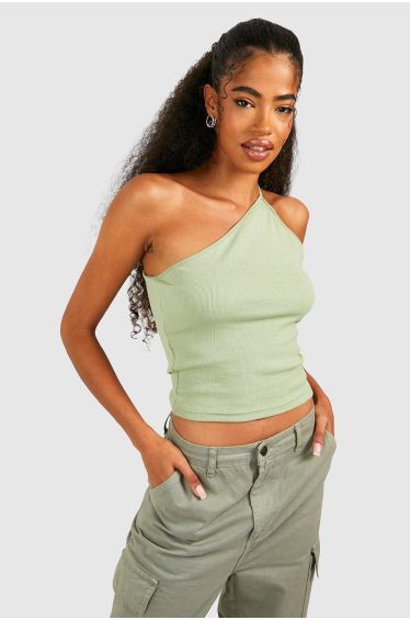 Cut Out Shoulder Long Sleeve Lettuce Hem Crop Top