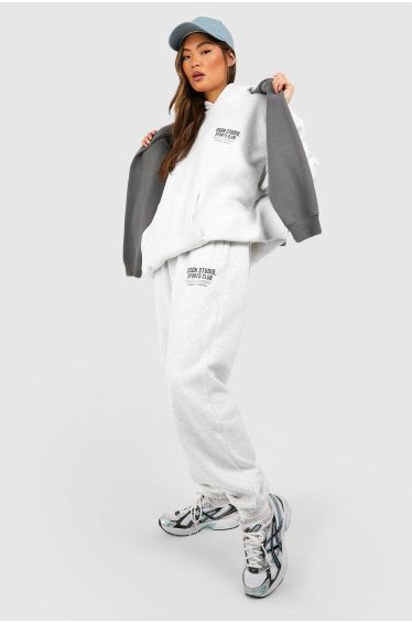Dsgn Reverse Stitch Oversized Hoody And Jogger Set