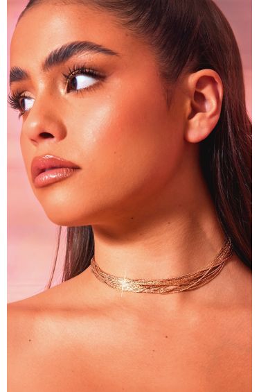 Zig Zag Suedette Choker