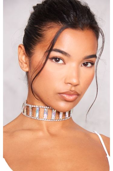 Zig Zag Suedette Choker